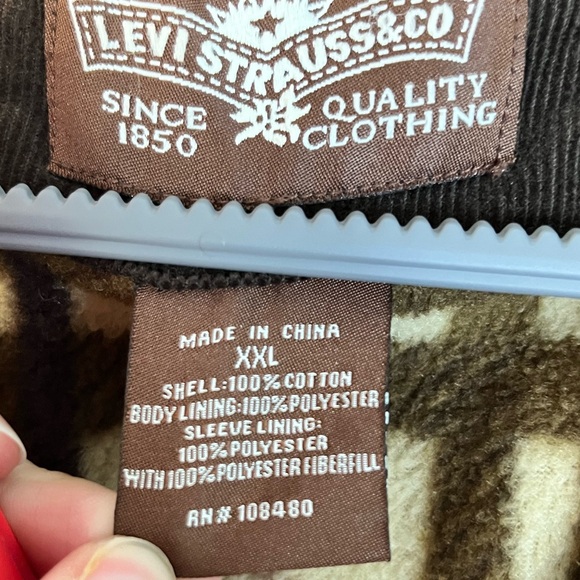 Levi’s Men’s Corduroy Jacket with Plaid Lining – Brown – Size XXL - Picture 5 of 11